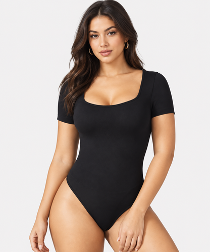 Square Neck Tummy Control Shapewear Bodysuit